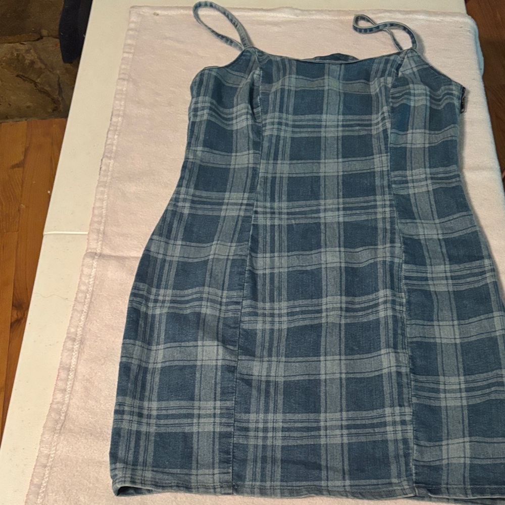H&M Light Blue Denim Dress
